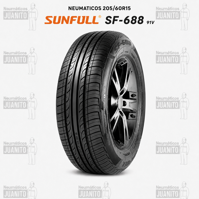 NEUMATICOS 205/60R15 SUNFULL SF-688 91V