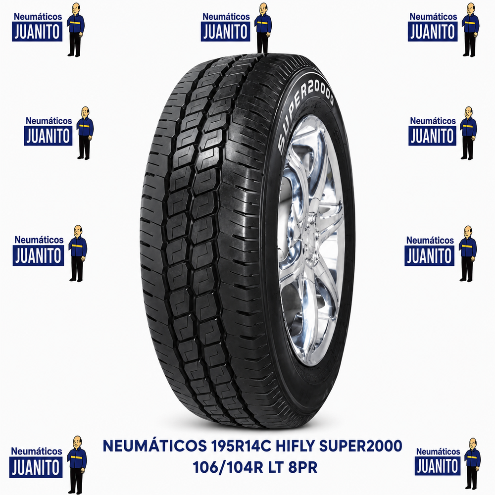 NEUMÁTICOS 195R14C HIFLY SUPER2000 106/104R LT 8PR