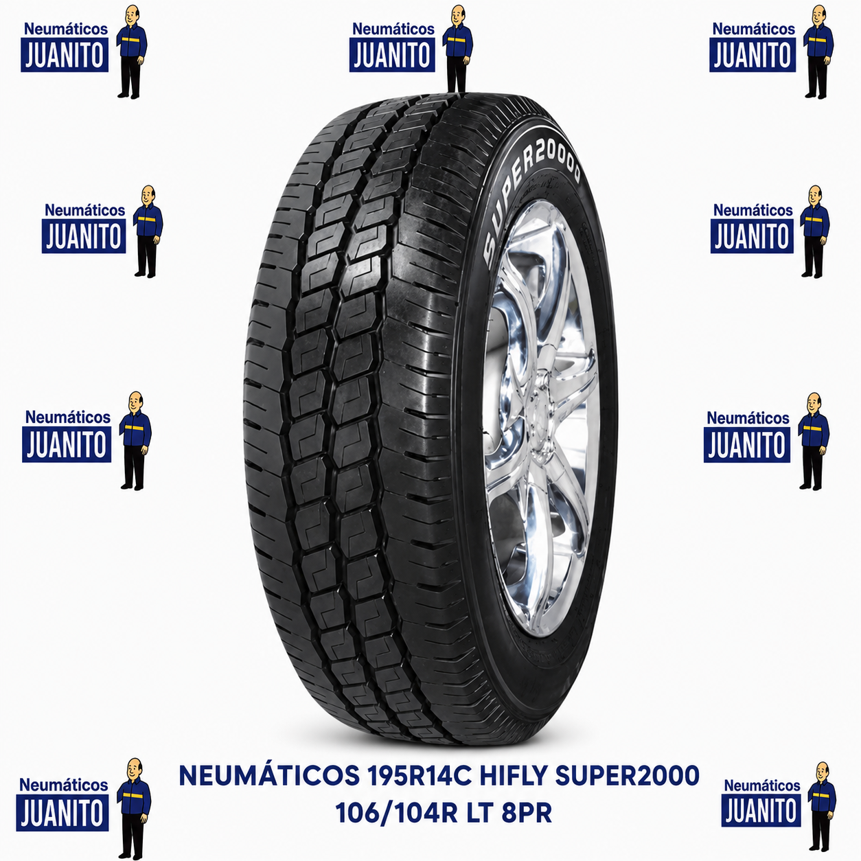 NEUMÁTICOS 195R14C HIFLY SUPER2000 106/104R LT 8PR