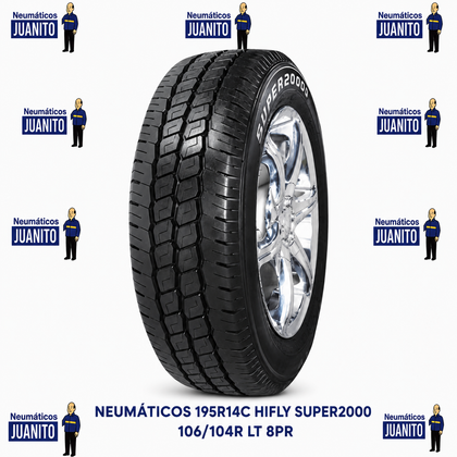 NEUMÁTICOS 195R14C HIFLY SUPER2000 106/104R LT 8PR